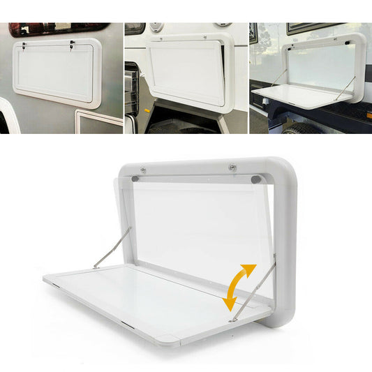 Caravan Fold Away Table - 80x45cm Aluminium