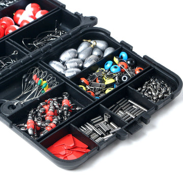 complete tackle box 263 Pieces Dual Compartment Tackle Box