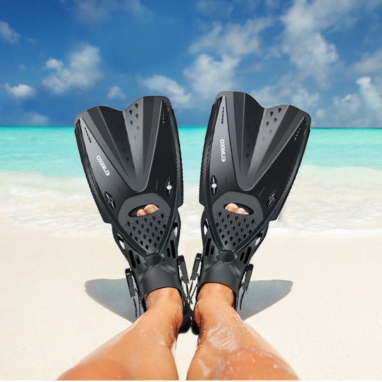 Snorkeling Flippers - Beach - Blue,Black