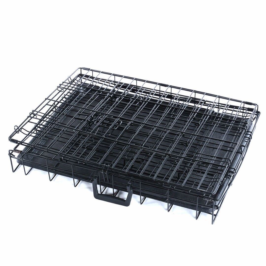 Folding Pet Cage - Pet - (XS): 61 x 43.5 x 50cm,(S): 77 x 48 x 54cm,(M): 91 x 57 x 63cm,(L): 105 x 69 x 77.5 cm,(XL): 120 x 74 x 80cm