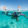 Full Face Snorkeling Mask - Beach - S/M,Black,S/M,Pink,S/M,Blue,S/M,Green,L/XL,Black,L/XL,Pink,L/XL,Blue,L/XL,Green