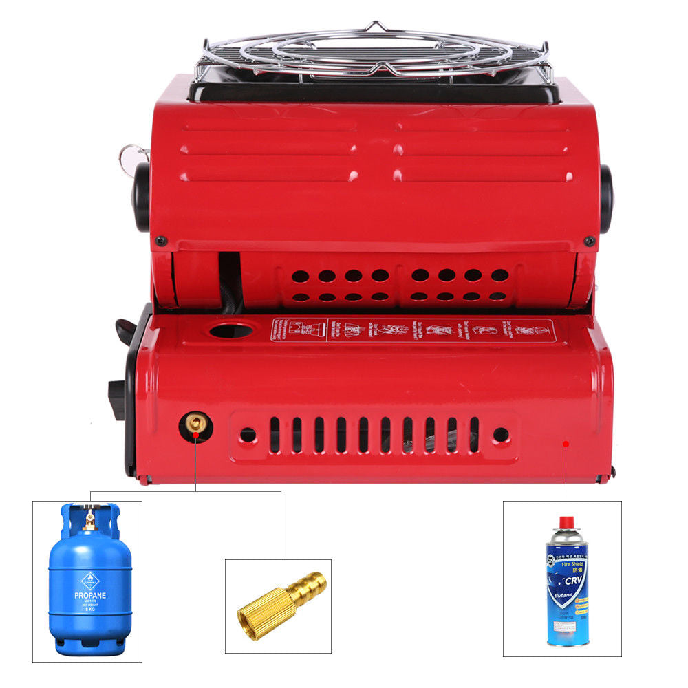 Portable Gas Heater - Winter - black,red