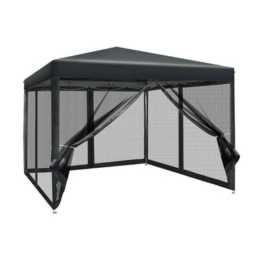 Gazebo with Mesh Walls