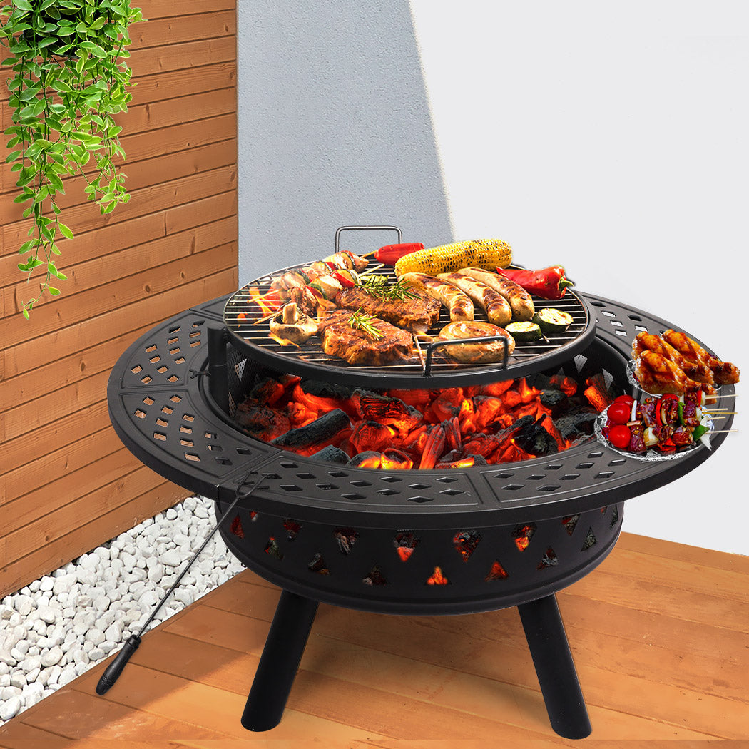 Bbq grill for fire pit best sale