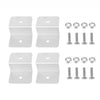 4x Aluminum Brackets for Solar Panels