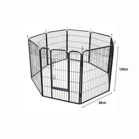 Portable Outdoor Fence - Pet - 80 x 60 cm (W x H),80 x 80 cm (W x H),80 x 100 cm (W x H),80 x 120 cm (W x H)