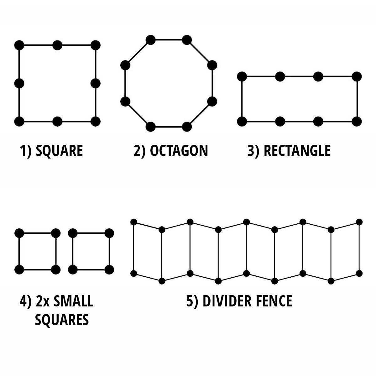 Portable Outdoor Fence - Pet - 80 x 60 cm (W x H),80 x 80 cm (W x H),80 x 100 cm (W x H),80 x 120 cm (W x H)