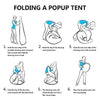 Pop-up Shower or Toilet Tent - Shower - Blue,Green