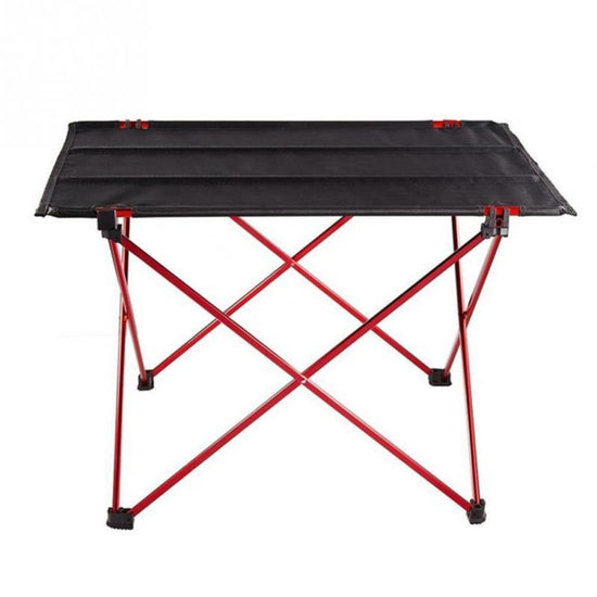 Portable Aluminum Folding Table - - Red,Silver,Blue