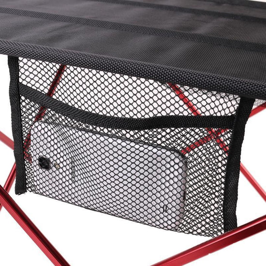 Portable Aluminum Folding Table - - Red,Silver,Blue