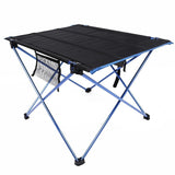 Portable Aluminum Folding Table - - Red,Silver,Blue