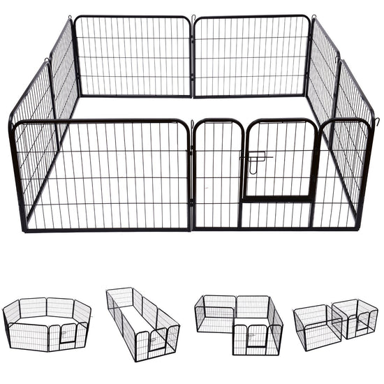 Portable Outdoor Fence - Pet - 80 x 60 cm (W x H),80 x 80 cm (W x H),80 x 100 cm (W x H),80 x 120 cm (W x H)