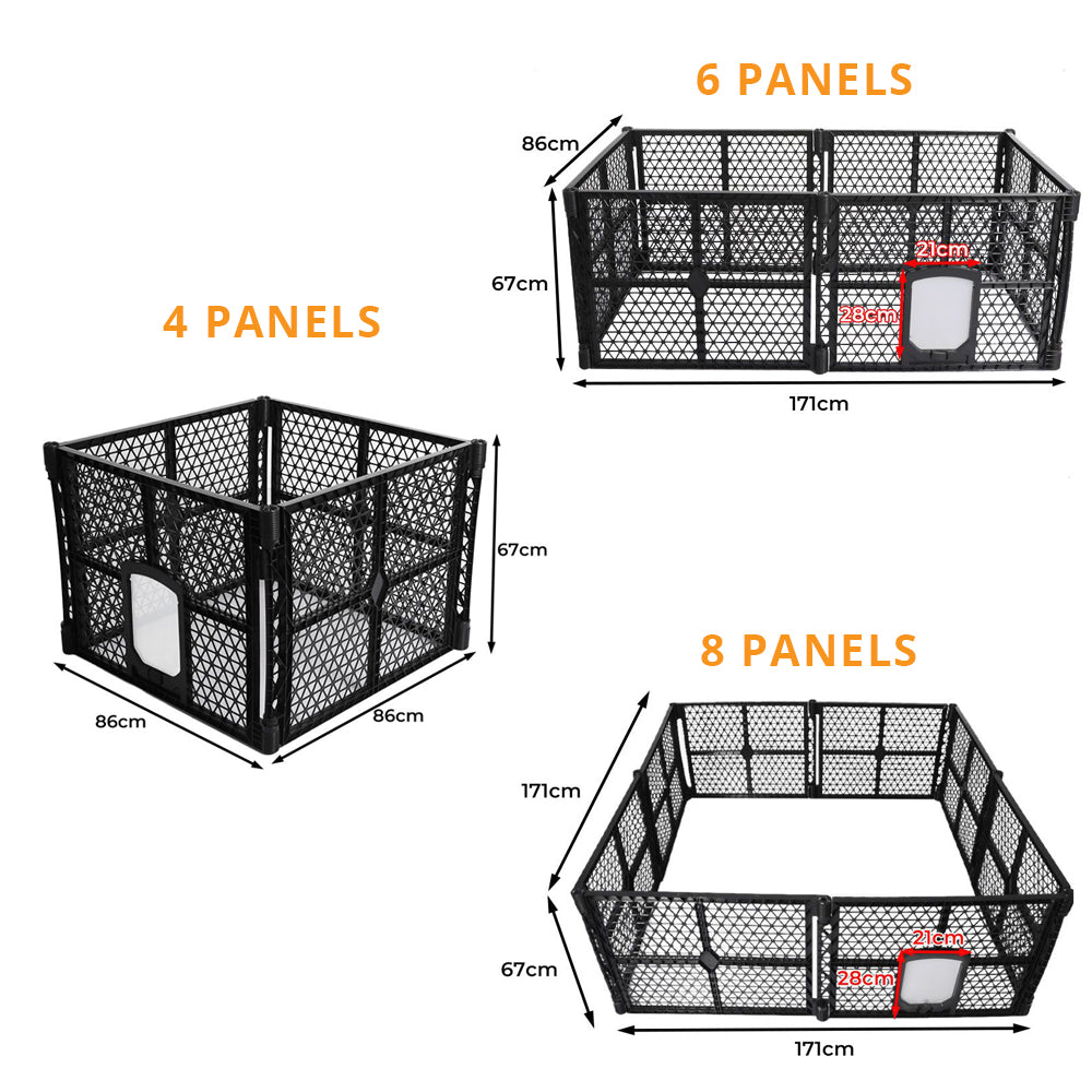 Portable Pet Playpen, Puppy or Kids Lightweight Enclosure
