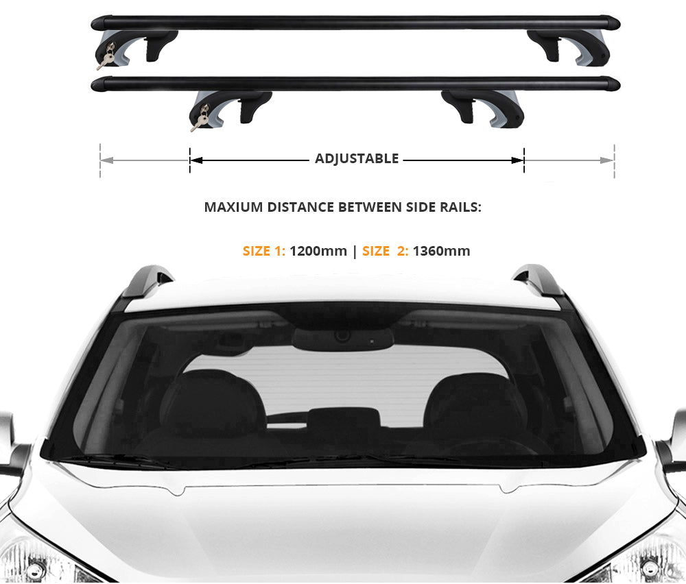 Universal Roof Cross Bars 4WD, Cargo Luggage Rack
