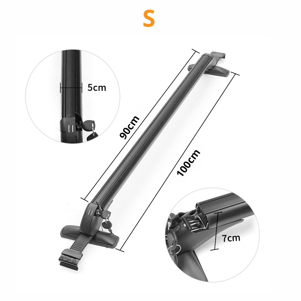 Aluminum Roof Rack with Door Clamps Cargo Luggage Rack