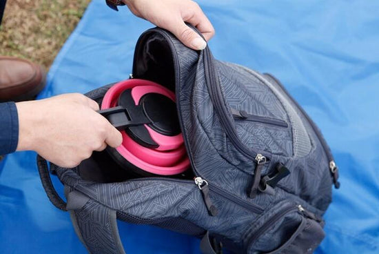 Silicone Collapsible Kettle - Hiking - Red,Blue,Pink,Green,Orange