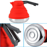 Silicone Collapsible Kettle - Hiking - Red,Blue,Pink,Green,Orange
