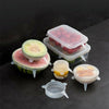 Reusable Silicone Lids - Eco - white (6 pack),blue (6 pack)