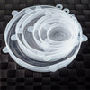 Reusable Silicone Lids - Eco - white (6 pack),blue (6 pack)