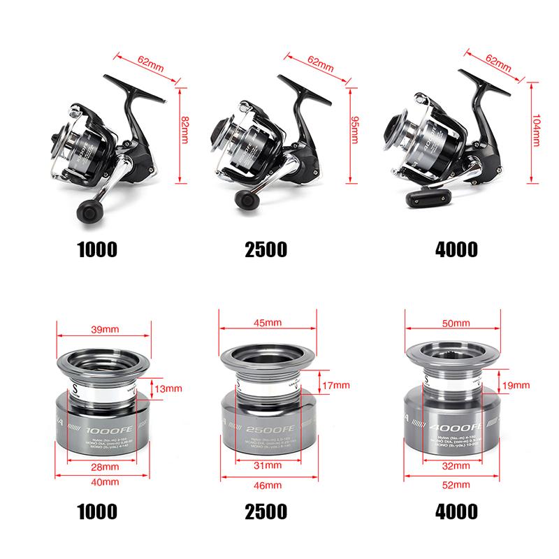 Spinning Fishing Reel - Fishing - 1000 Series,2500 Series,4000 Series