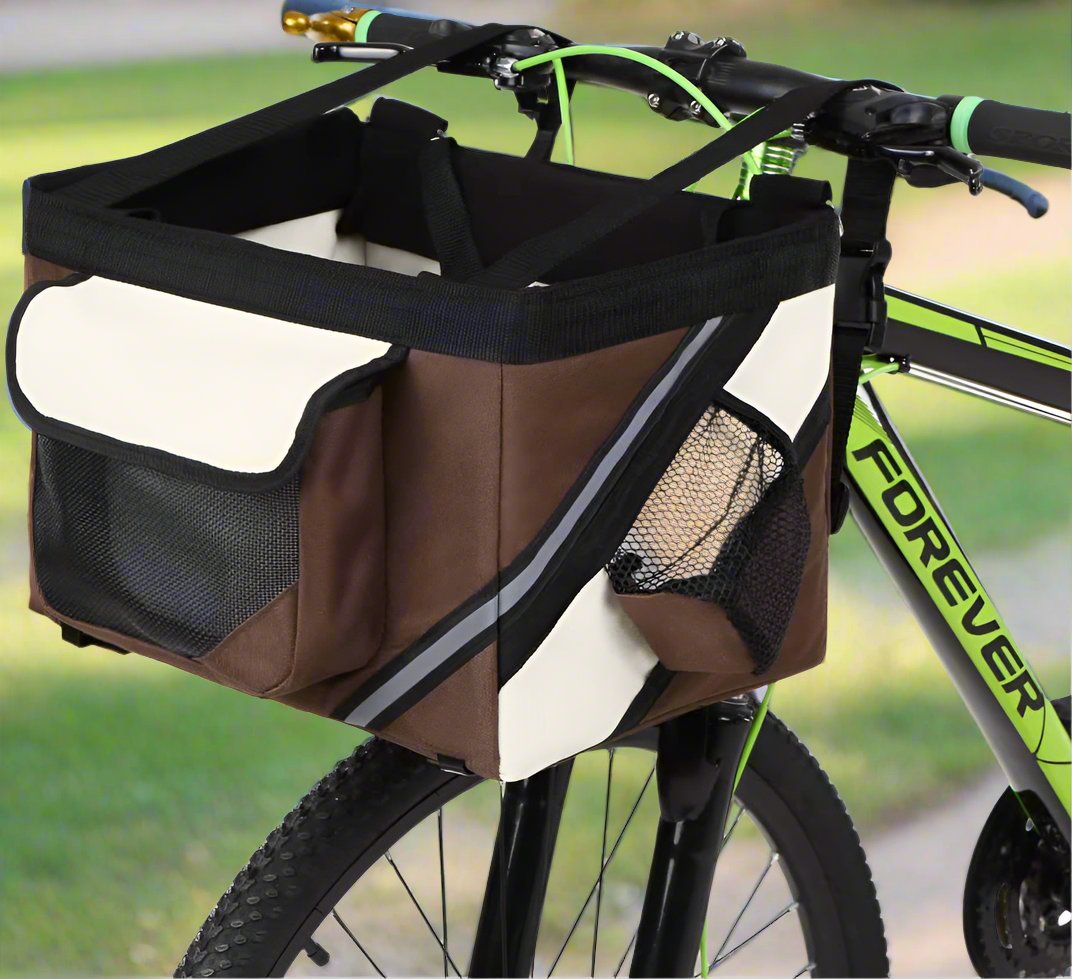 Bike Dog Carrier, Pet Handlebar Basket to Ride with Dogs, Cats